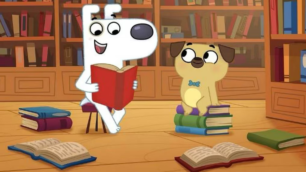 Pies uwielbia książki